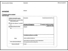 Obálky B6 s doručenkou, vytrhovací okénko - bílá / 1000 ks Obálky B6 s doručenkou, vytrhovací okénko - bílá / 1000 ks