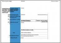 Obálky B6 s doručenkou, vytrhovací okénko - s modrým pruhem / 1000 ks Obálky B6 s doručenkou, vytrhovací okénko - s modrým pruhem / 1000 ks