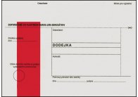Obálky B6 s dodejkou - s červeným pruhem / 1000 ks Obálky B6 s dodejkou - s červeným pruhem / 1000 ks