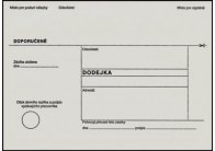 Obálky B6 s dodejkou - bílá / 1000 ks