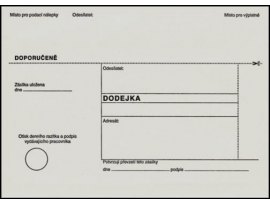 Obálky B6 s dodejkou - bílá / 1000 ks