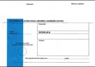 Obálky B6 s dodejkou, vytrhovací okénko - s modrým pruhem / 1000 ks