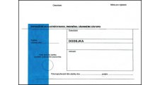 Obálky B6 s dodejkou, vytrhovací okénko - s modrým pruhem / 1000 ks