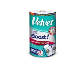 Utěrky papírové Velvet Boost - 150 útržků / třívrstvé