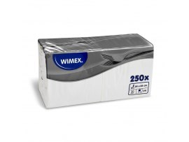 Wimex papírové ubrousky koktejlové bílé 2-vrstvé 24 cm x 24 cm 250ks Wimex papírové ubrousky koktejlové bílé 2-vrstvé 24 cm x 24 cm 250ks