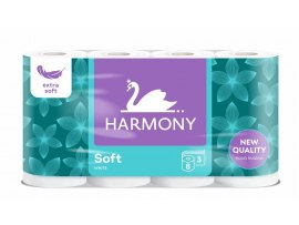 Papír toaletní Harmony Soft 3-vrstvý / 8 ks Papír toaletní Harmony Soft 3-vrstvý / 8 ks