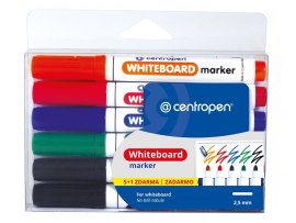 Značkovač Centropen 8559 stíratelný - sada 5 + 1