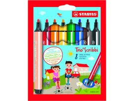 Popisovače Stabilo Trio Scribbi - 8 ks