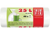 Pytle do koše Alufix Premium - 50x45cm / 25litrů / 10my / 40ks / bílá