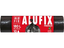 Pytle na odpad Alufix Premium - 80x120cm / 180l / 45my / 10ks / černá Pytle na odpad Alufix Premium - 80x120cm / 180l / 45my / 10ks / černá