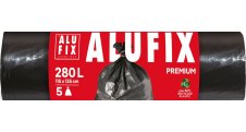 Pytle na odpad Alufix Premium - 115x135cm / 280l / 60my / 5ks / černá