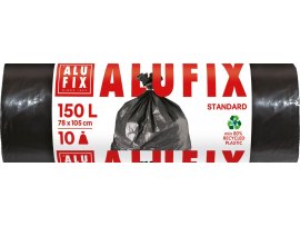 Pytle na odpad Alufix Standard - 105x78cm / 150l / 35my / 10ks / černá Pytle na odpad Alufix Standard - 105x78cm / 150l / 35my / 10ks / černá