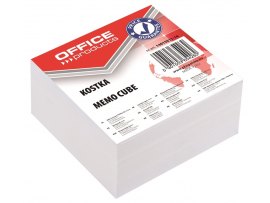Záznamní kostka bílá 8,5 x 8,5 cm / nelepená vazba Záznamní kostka bílá 8,5 x 8,5 cm / nelepená vazba