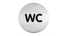 Piktrogram nerez Durable - WC / Ø 83 mm