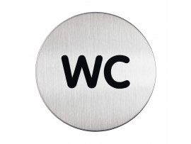 Piktrogram nerez Durable - WC / Ø 83 mm