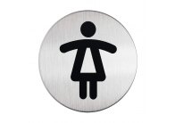 Piktrogram nerez Durable - WC dámy / Ø 83 mm Piktrogram nerez Durable - WC dámy / Ø 83 mm