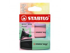 Zvýrazňovač Stabilo Boss Original Mini Pastel - sada 3 ks Zvýrazňovač Stabilo Boss Original Mini Pastel - sada 3 ks