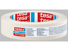 Lepicí páska krepová Tesa bílá - 25 mm x 50 mm Lepicí páska krepová Tesa bílá - 25 mm x 50 mm