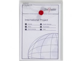 Spisové desky s drukem Snopake Polyfile - A6 / čirá
