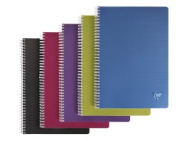 Blok kroužkový Clairefontaine Linicolor intesive A4 - čtvereček / 50 listů / mix barev Blok kroužkový Clairefontaine Linicolor intesive A4 - čtvereček / 50 listů / mix barev