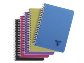 Blok kroužkový Clairefontaine Linicolor intesive A5 - linka / 90 listů / mix barev Blok kroužkový Clairefontaine Linicolor intesive A5 - linka / 90 listů / mix barev