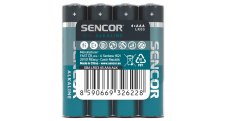Baterie Sencor alkalická tužková AAA LR03 / 4 ks