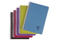 Blok kroužkový Clairefontaine Linicolor intesive A5 - čtvereček / 90 listů / mix barev Blok kroužkový Clairefontaine Linicolor intesive A5 - čtvereček / 90 listů / mix barev