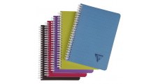 Blok kroužkový Clairefontaine Linicolor intesive A5 - čtvereček / 90 listů / mix barev