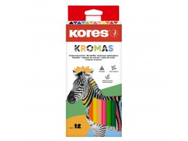 Pastelky Kores Kromas trojhranné / 12 barev
