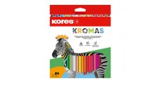 Pastelky Kores Kromas trojhranné / 24 barev