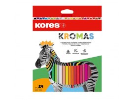 Pastelky Kores Kromas trojhranné / 24 barev Pastelky Kores Kromas trojhranné / 24 barev