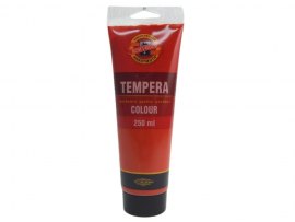 Temperová barva - červená světlá / tuba 250 ml Temperová barva - červená světlá / tuba 250 ml