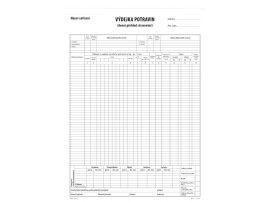 Výdejky potravin a denní přehled stravování A3 / 130 listů