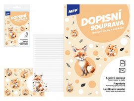 Dopisní papír 5 + 10 - Liška Dopisní papír 5 + 10 - Liška