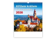 Kalendář nástěnný Křížem krážem ČR / N173