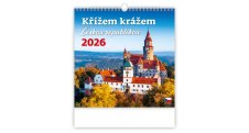 Kalendář nástěnný Křížem krážem ČR / N173