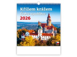 Kalendář nástěnný Křížem krážem ČR / N173 Kalendář nástěnný Křížem krážem ČR / N173