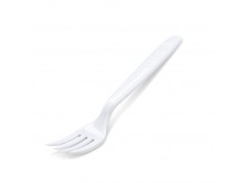 Vidlička plastová 18,5 cm - bílá / 50 ks Vidlička plastová 18,5 cm - bílá / 50 ks