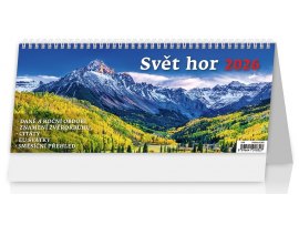Kalendář stolní obrázkový - Svět hor / S50 Kalendář stolní obrázkový - Svět hor / S50