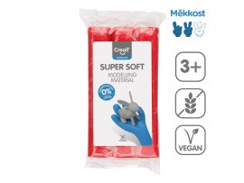 Modelovací hmota Creall Super soft - 500 g / červená
