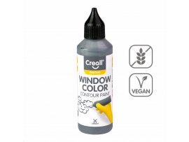 Konturovací barva Creall Windows Color - 80 ml / stříbrná