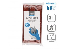 Modelovací hmota Creall Super soft - 500 g / hnědá Modelovací hmota Creall Super soft - 500 g / hnědá
