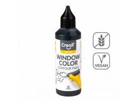 Konturovací barva Creall Windows Color - 80 ml / černá Konturovací barva Creall Windows Color - 80 ml / černá