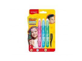 Křídy na vlasy KeyRoad - Metallic cool