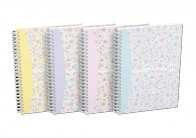 Blok Oxford Floral - A5 / linka / 60 listů / mix motivů