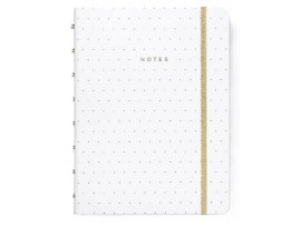 Blok Filofax Notebook Moonlight bílá - A5/56l