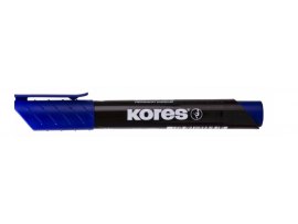 Popisovač Kores K-Marker Permanent - modrá / kulatý hrot