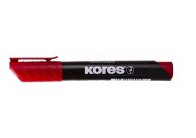 Popisovač Kores K-Marker Permanent - červená / kulatý hrot