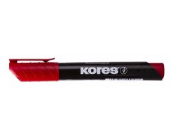 Popisovač Kores K-Marker Permanent - červená / kulatý hrot