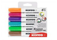 Popisovač Kores K-marker Flipchart - sada 6 ks / kulatý hrot